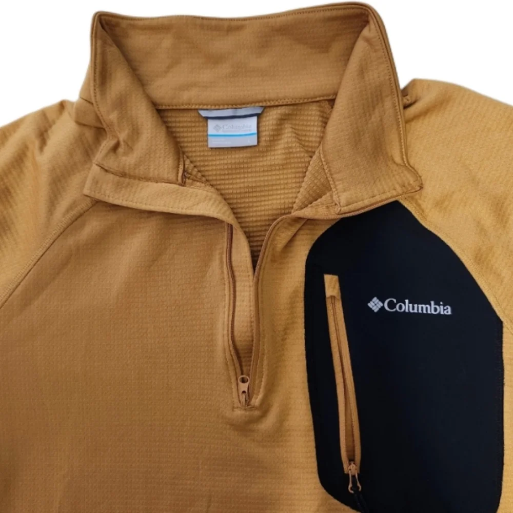 Columbia Men's L Pullover Jacket Yellow & Black